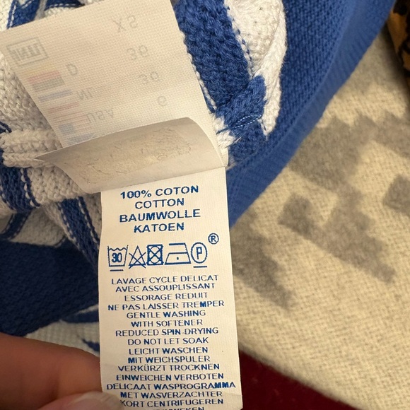 Saint James, Classic Knit Top, Blue & White, 100% cotton, size 6 - Picture 12 of 13